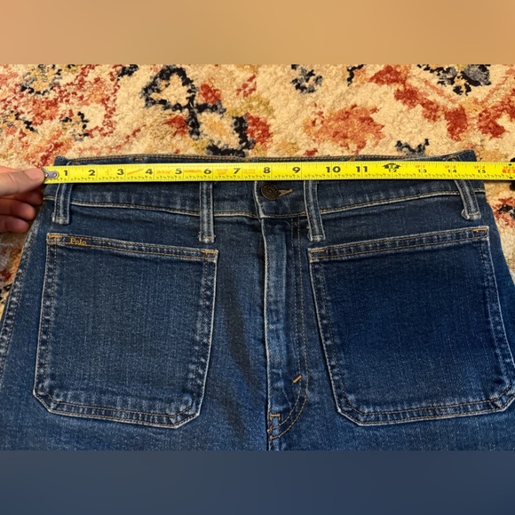 Polo Ralph Lauren Jenn Flare Denim Jeans in Dark Indigo Size 29 - Picture 11 of 14